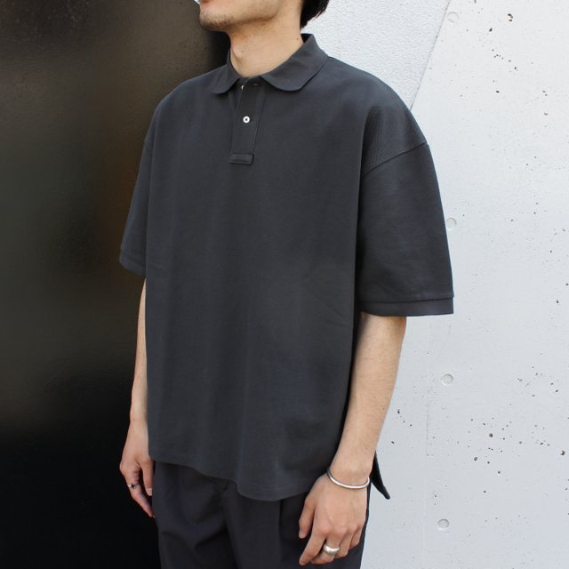 Graphpaper (グラフペーパー)/ COTTON PIQUE JERSEY S/S POLO #GM221-70230(2)