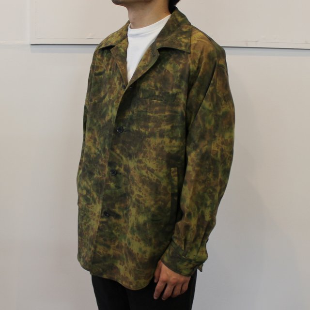 山内 (やまうち)/ 塩縮加工超強撚コットン・ハコムラシャツジャケット -camouflage- #22135-B(2)