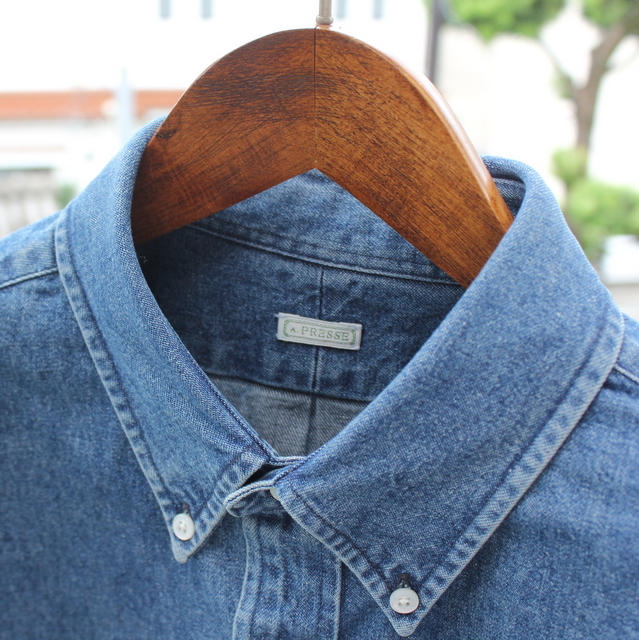 A.PRESSE(ア プレッセ)/ BD DENIM SHIRT -L.INDIGO- #22AAP-02-08H