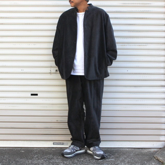 blurhms(ブラームス)/ Cut Pile Easy Pants -Heather Charcoal