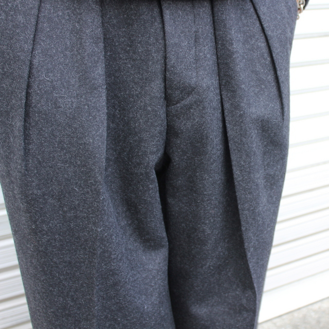 NEAT(ニート)/ LODEN CLOTH LIGHT MELTON WIDE -CHARCOAL- #22-02LMW(2)