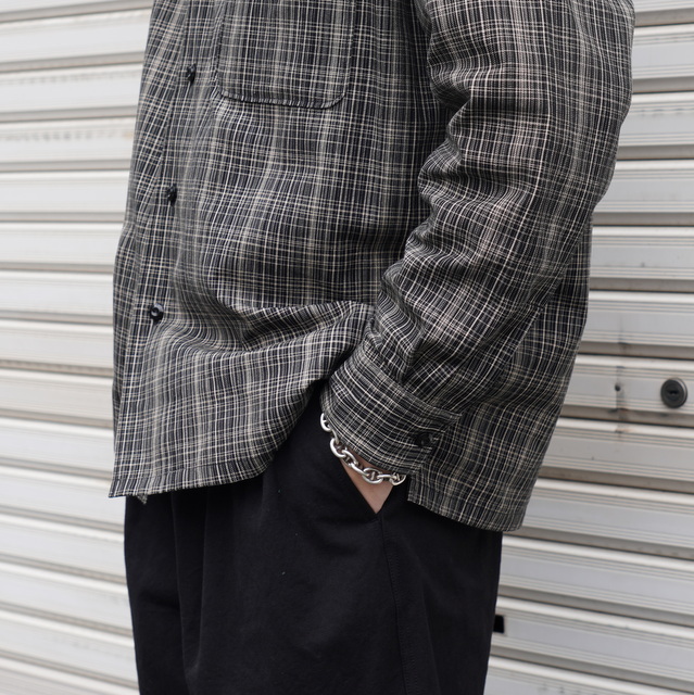 ULTERIOR(アルテリア) / C/L OX CHECK MIL-SHIRT -BLACK/BEIGE