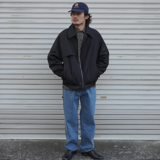 STEIN (シュタイン)/OVERSIZED HARRINGTON ZIP JACKET -BLACK- #ST508 ...