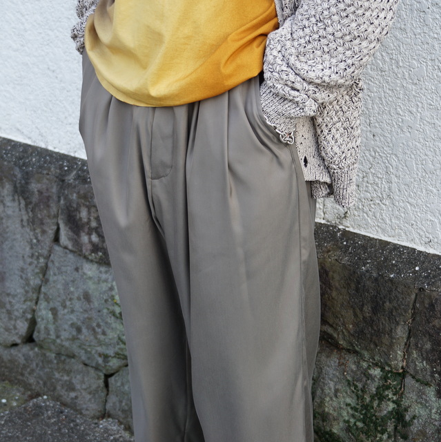 STEIN (シュタイン)/CUPRO WIDE EASY TROUSERS -2COLOR- #ST524-1(2)