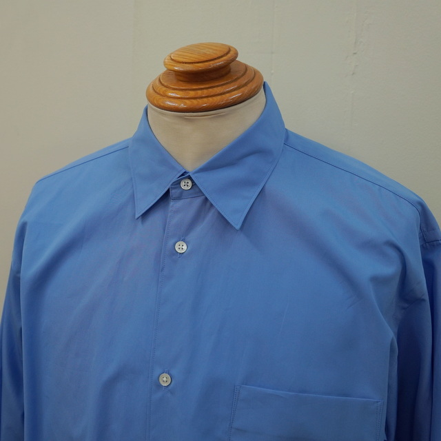 【23AW】Graphpaper (グラフペーパー)/ High Count Regular Collar Round Cut Shirts -BLUE- #GM233-50032B(2)