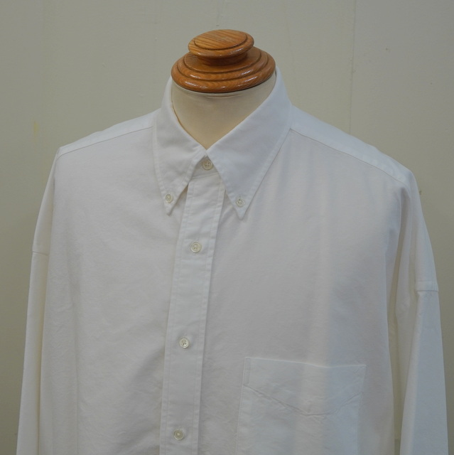 【23AW】Graphpaper (グラフペーパー)/ Oxford Oversized B.D Shirt -WHITE&GRAY- #GM233-50021B(2)