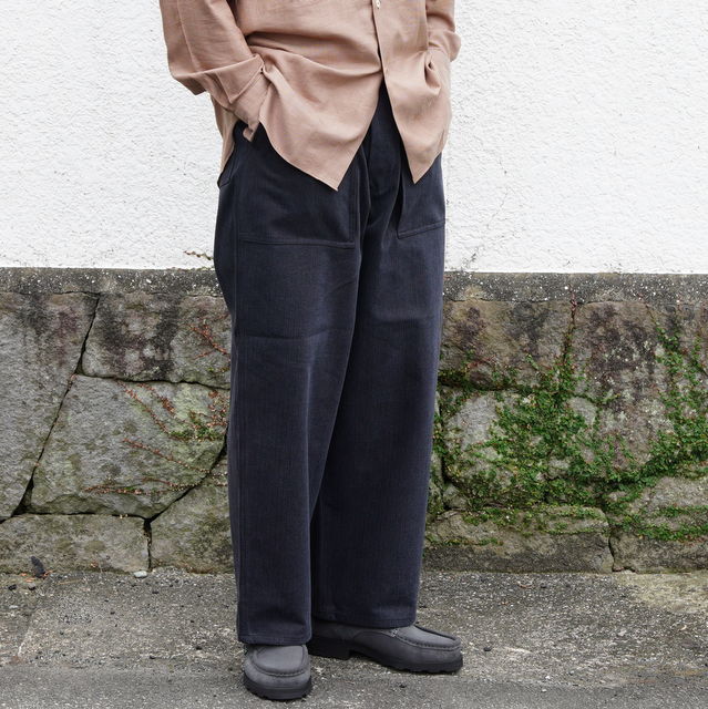 23AW」MAATEE&SONS(マーティーアンドサンズ)/ UTILITY PT -BLK