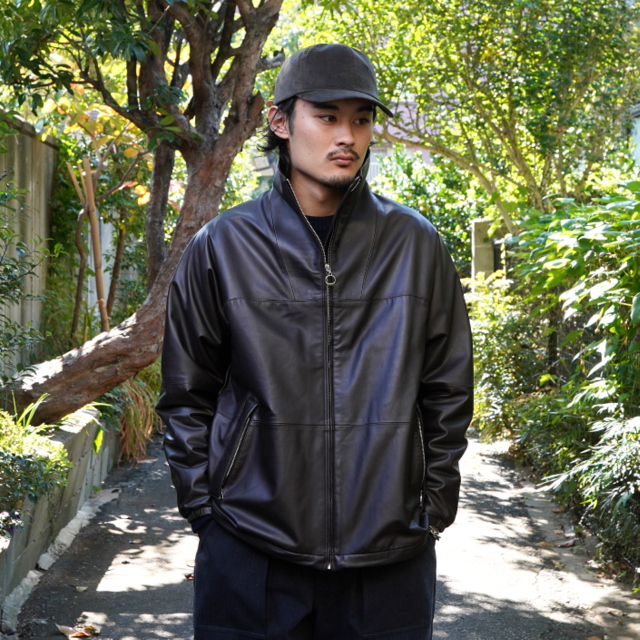 u23AWvMAATEE&SONS(}[eB[AhTY)/ GLOVE LEATHER FULLJIP ANORAK hGREEKh -BRWN- #MT3303-0909(2)