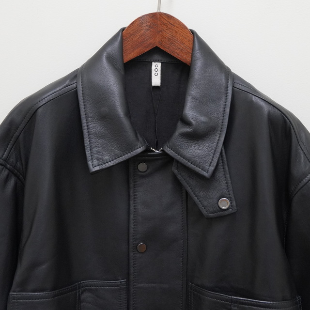 CCU(シーシーユー)/THOMAS COVERALL SHIRT JACKET -BLACK- #SH-12-SHEEP／acoustics  Men's