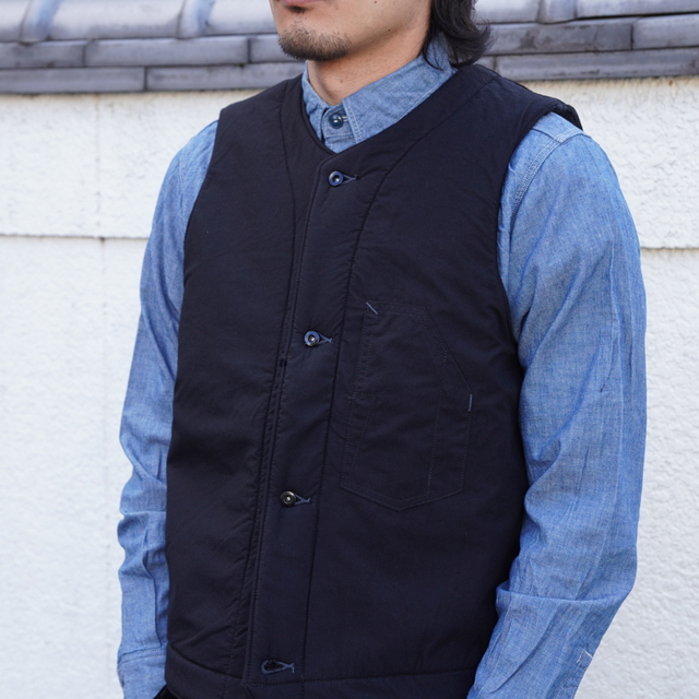 POST O'ALLS / 1 pocket vest (fleece lined) -Black-  #1501(2)
