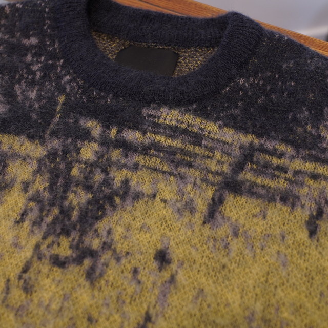  [24AW] YOKE([N)/ JACQUARD MOHAIR SWEATER -YELLOW- #YK24FW0815S(2)