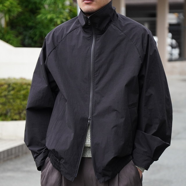 [25SS]ssstein(V^C) / WIND PROOF NYLON ZIP JACKET -BLACK- #ST1108(2)