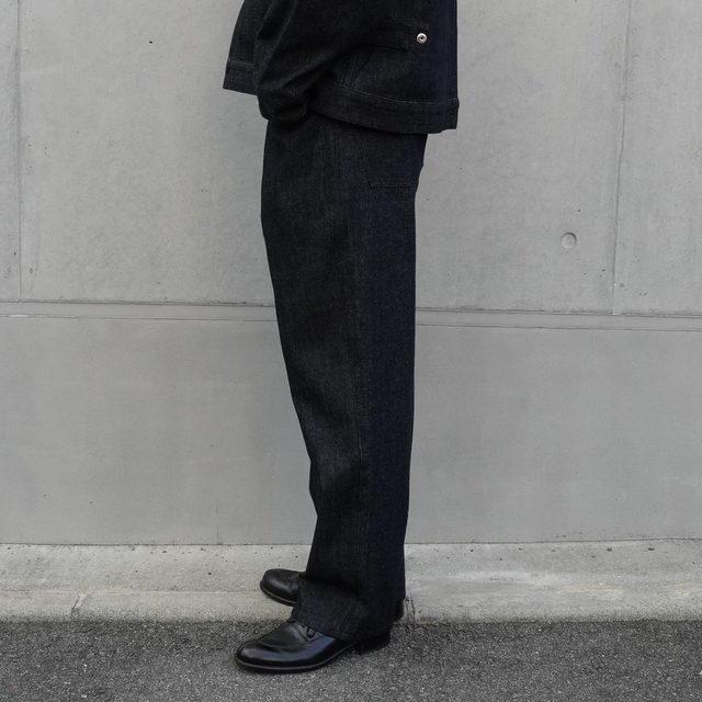 RANDY'S GARMENTS(fB[K[c)/Black Ice 12oz Washed Denim 5-Pocket Jean -INDIGO-(2)