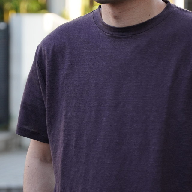y25SSzBATONER(ogi\) / NORMANDY LINEN T-SHIRT -GRAY- #BN-25SM-066(2)