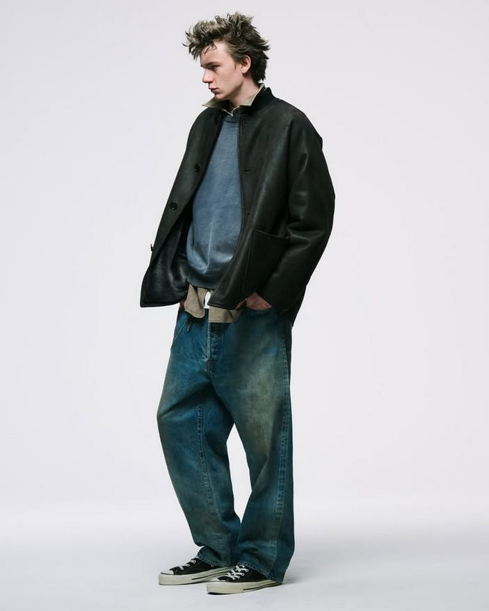 25AW】 A.PRESSE(ア プレッセ)/ No.37 Washed Wide Pants