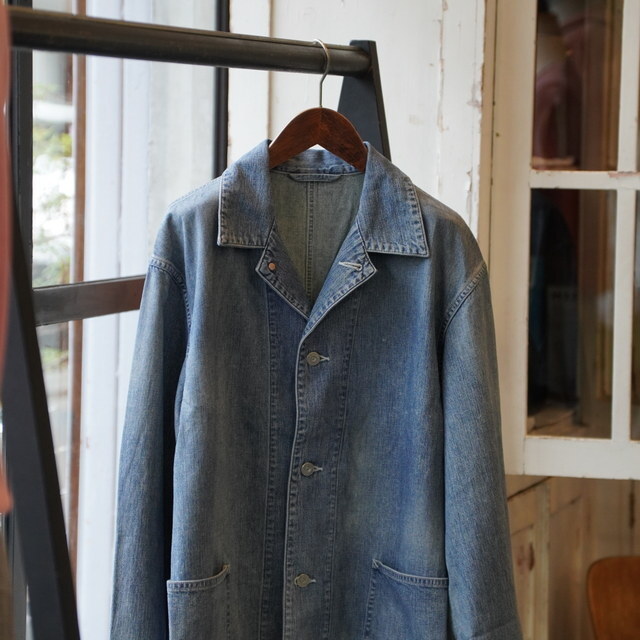 ULTERIOR(AeA) / FADED LIGHT DENIM COVERALL  -FADED BLUE- #USH65-KC200-B(2)