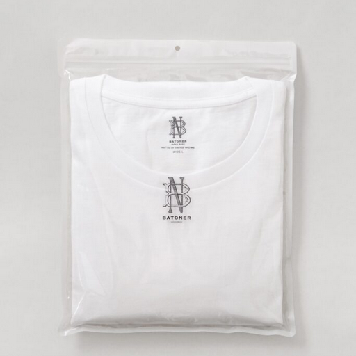 BATONER(ogi\)/ MERIYASU T-SHIRT -WHITE,CHARCOAL NAVY-#BN-25SM-067(2)