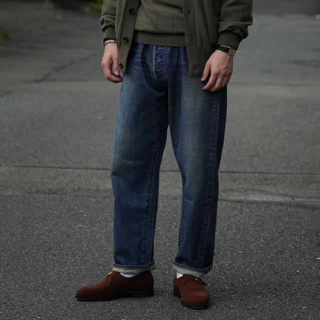 y25AWzA.PRESSE(A vbZ)/ Washed Denim Wide Pants -INDIGO- #AP-4002(2)