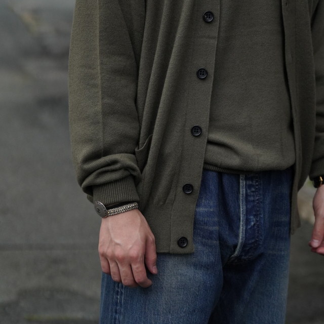 y25AWzHERILL(w)/ Goldencash Cardigan  -NATURAL,KHAKI,BLACK- #25-080-HL806030(2)