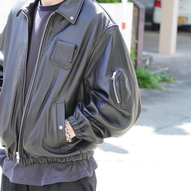 ジャケット・アウター ssstein 25aw Sheep Leather Flight Jacket 25AW]ssstein(シュタイン) / SHEEP LEATHER FLIGHT JACKET
