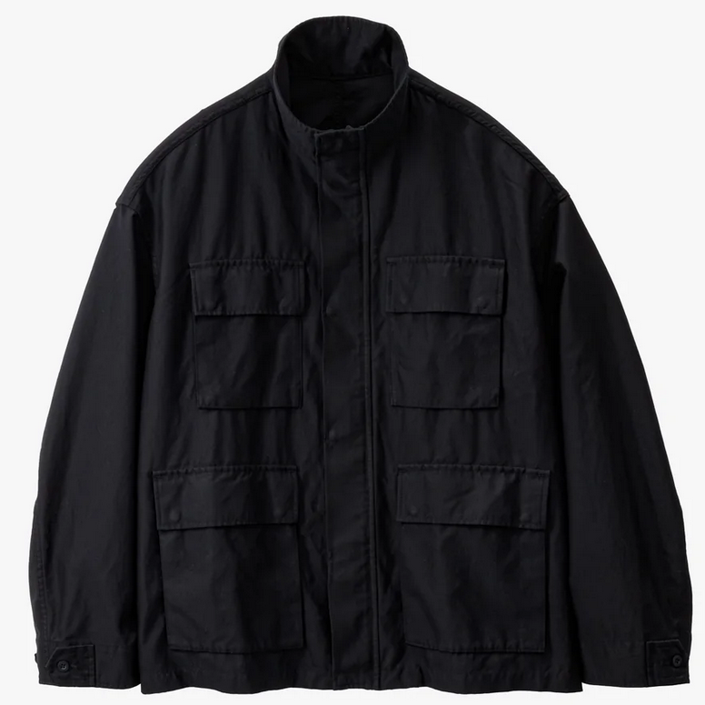 y25AWzGraphpaper (Oty[p[)/ Cotton Cupro Back Satin Military Jacket -GREEN,BLACK- #GM253-30344(2)