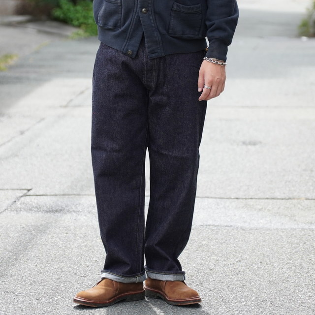 25AW】A.PRESSE(ア プレッセ)/ Washed Denim Wide Pants -INDIGO