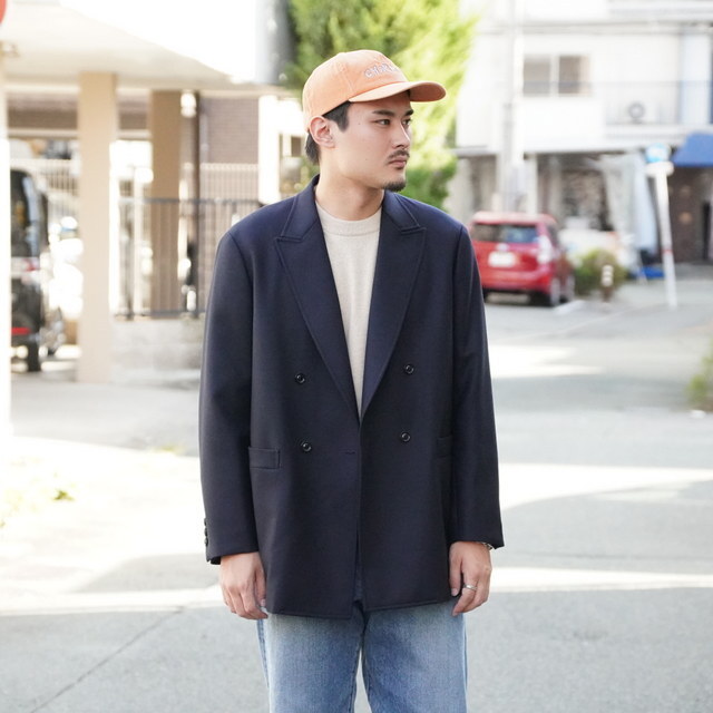 ULTERIOR(AeA) / SUPER FINE LIGHT MELTON DB JKT  -DEEP NAVY- #UJK25-KC205-A(2)