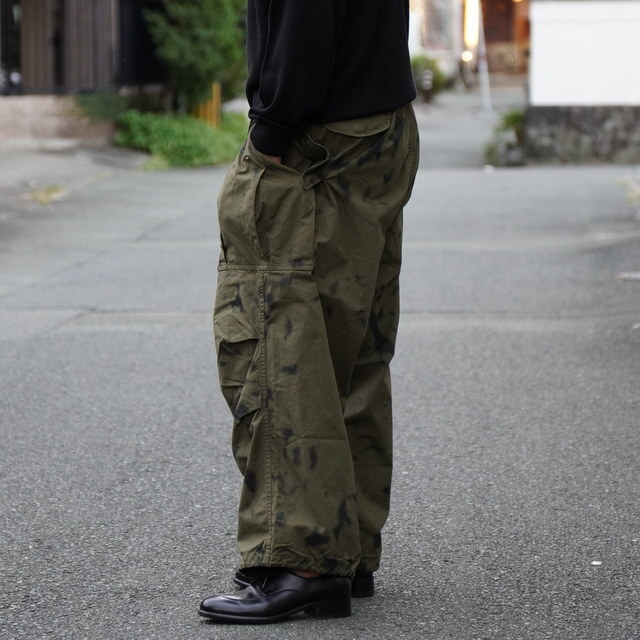 Gurank(ON)/ Poplin camouflage cargo pants -KHA/BK- #2552(2)