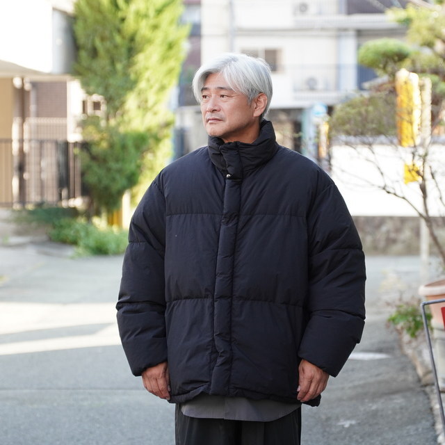 y25AWzGraphpaper (Oty[p[)/ Garment Dyed Down Jacket  -BLACK- #GM253-30574(2)
