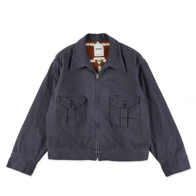 BOWWOW(oEE) / NAVAJO LINED WRECKER SERVICE JACKET AGED -AGED NAVY- #BW252-NWSJ(2)