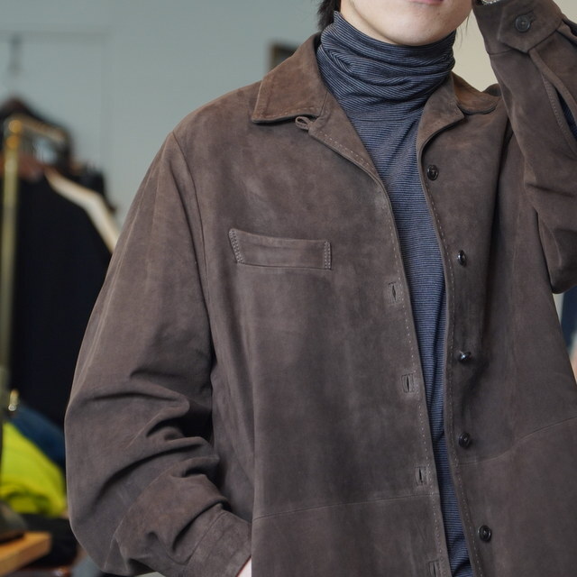 y25AWzMAATEE&SONS(}[eB[AhTY)/ SUEDE SHIRTS JACKET -BRWN- #MT5303-0904(2)