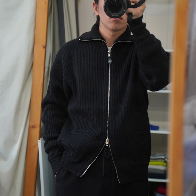 y25AWzHERILL(w)/ GCtwist Driversknit  -BLACK,OLIVE- #25-080-HL-8100-30(2)