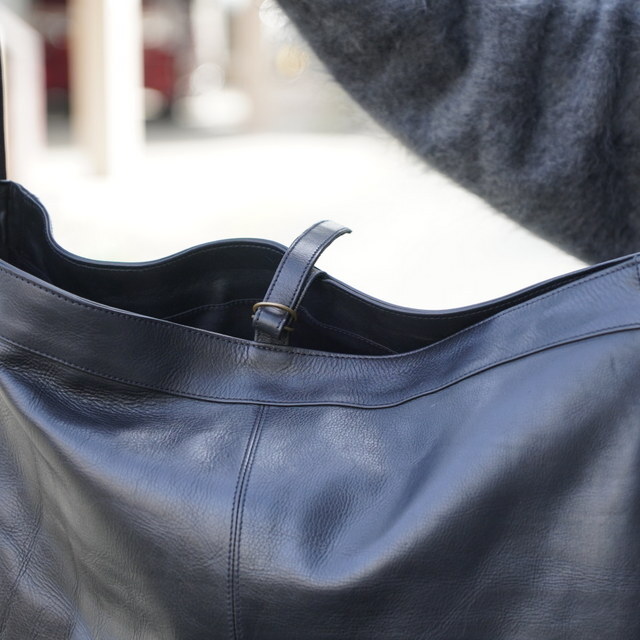 y25AWzCCU(V[V[[)/ NEWS PAPER BAG L -BLACK- #BG-17-C-COW-4(2)