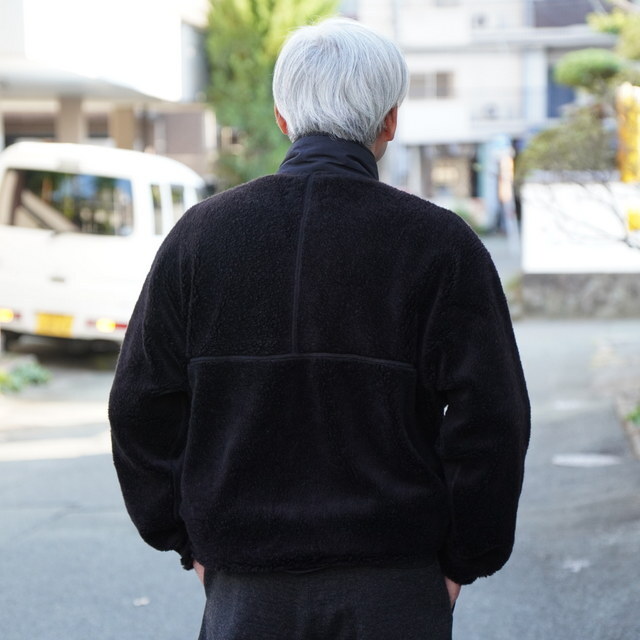 y25AWzGraphpaper (Oty[p[)/WOOL BOA ZIP-UP BLOUSON  -BLACK,GREEN- #GM253-30474(2)