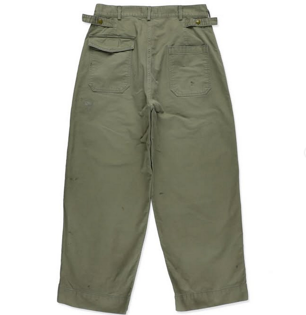 BOWWOW(oEE)/REPAIRED USAF MECHANIC PANTS -AGED SAGE GREEN- #BW252-RUMP(2)