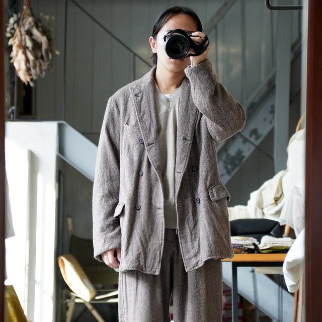 y25AWzMAATEE&SONS(}[eB[AhTY)/ _u GATHERED JK CASHSILK w{[ -BRWN-  #MT5303-0005C(2)