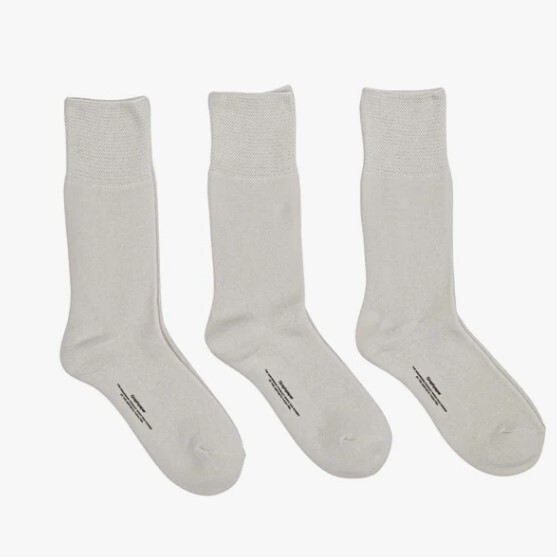�y26SS�zGraphpaper (�O���t�y�[�p�[)/ 3-PACK SOCKS -MIX,PEARL WHITE- #GU261-90286C(2)