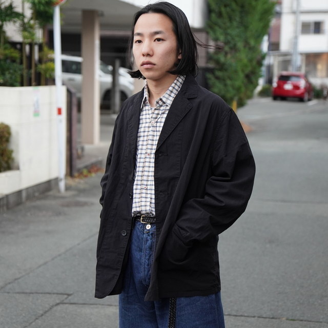 �y26SS�zHERILL(�w����)/ Ripstop WorkJacket -BLACK- #26-010-HL-80701(2)