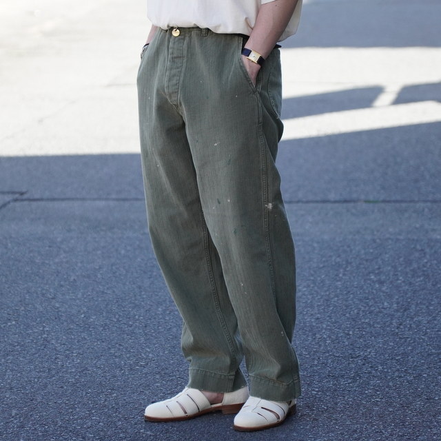 �y26SS�zHERILL(�w����)/ USMC HBTpants  -OLIVEDRAB- #26-030-HL-8190(2)