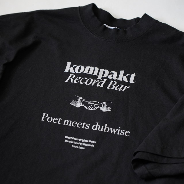 POET MEETS DUBWISE / Kompakt Record Bar�~PMD T-SHIRT(acoustics�ʒ�) -BLACK&WHITE- KRBTS0675A(2)