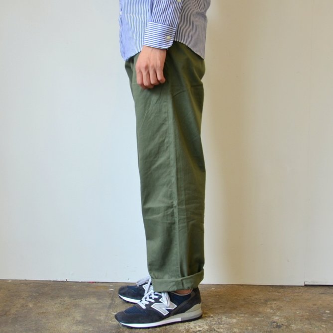 A VONTADE(A {^[W) Classic Chino Trousers -Wide Fit-OLIVE- #VTD-0340-PT(3)