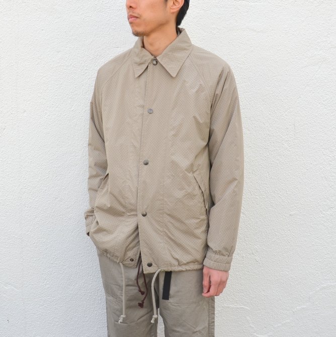 y40% off salezts(s) (eB[GXGX) Perforated Nylon Taffeta Cloth Coach Jacket -(32)Gray Beige- #TT36AJ02 (3)