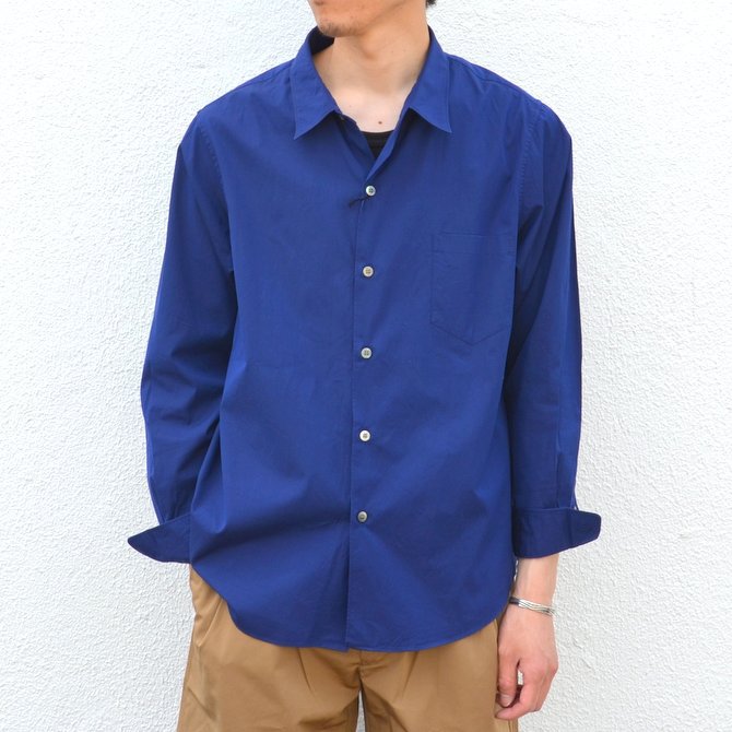 semoh(Z[)/ Regular collar Shirt -NAVY- #SA01-1-06(3)