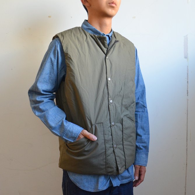 orSlow(オアスロウ)/ COTTON SHELL VEST -GREIGE- #03-9010-55