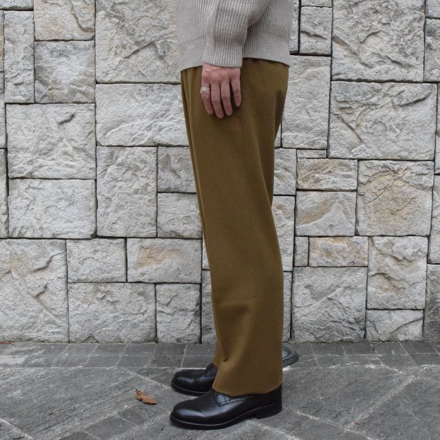 y30% off salezAURALEE(I[[)/ SUPER SOFT WOOL FLANNEL SLACKS -KHAKI OLIVE- #A9AP03WF(3)