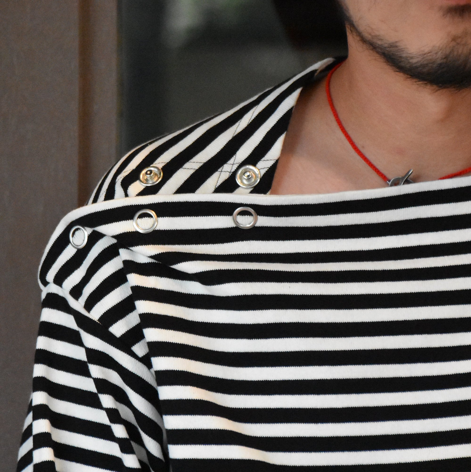 y40% off salezTAKAHIRO MIYASHITA The SoloIst.(^Jq~V^ U \CXg) shoulder buttoned boat neck shirt # sc.0005cAW20(3)