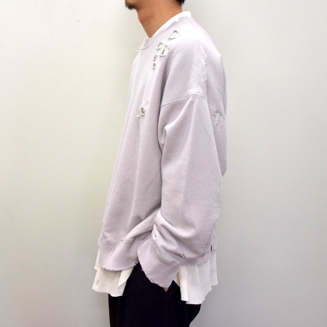 stein(シュタイン)/ OVERSIZED LAYERED SWEAT LS -CHARCOAL- #ST189 