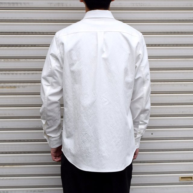 山内 (やまうち)/ 有松塩縮加工コットンリネンシャツ -WHITE- #YC41 ...