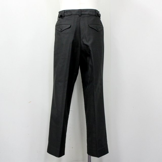 blurhms(ブラームス)/ Broken Cloth Curve Front Slacks -KHAKIGRAY