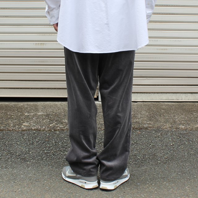 Graphpaper(グラフペーパー)/ Suvin Corduroy Wide Tapered Chef Pants -C.GRAY- #GM213-40074(3)